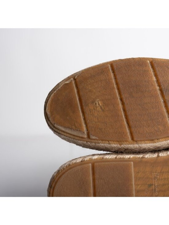 Massimo Dutti Mens Leather Espadrille Loafers Brown Sz US 9 EU 42 NWD defect main image 5